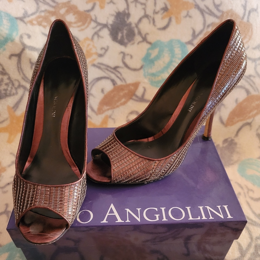 Enzo Angiolini 8.5M Open Toe 4" Heels